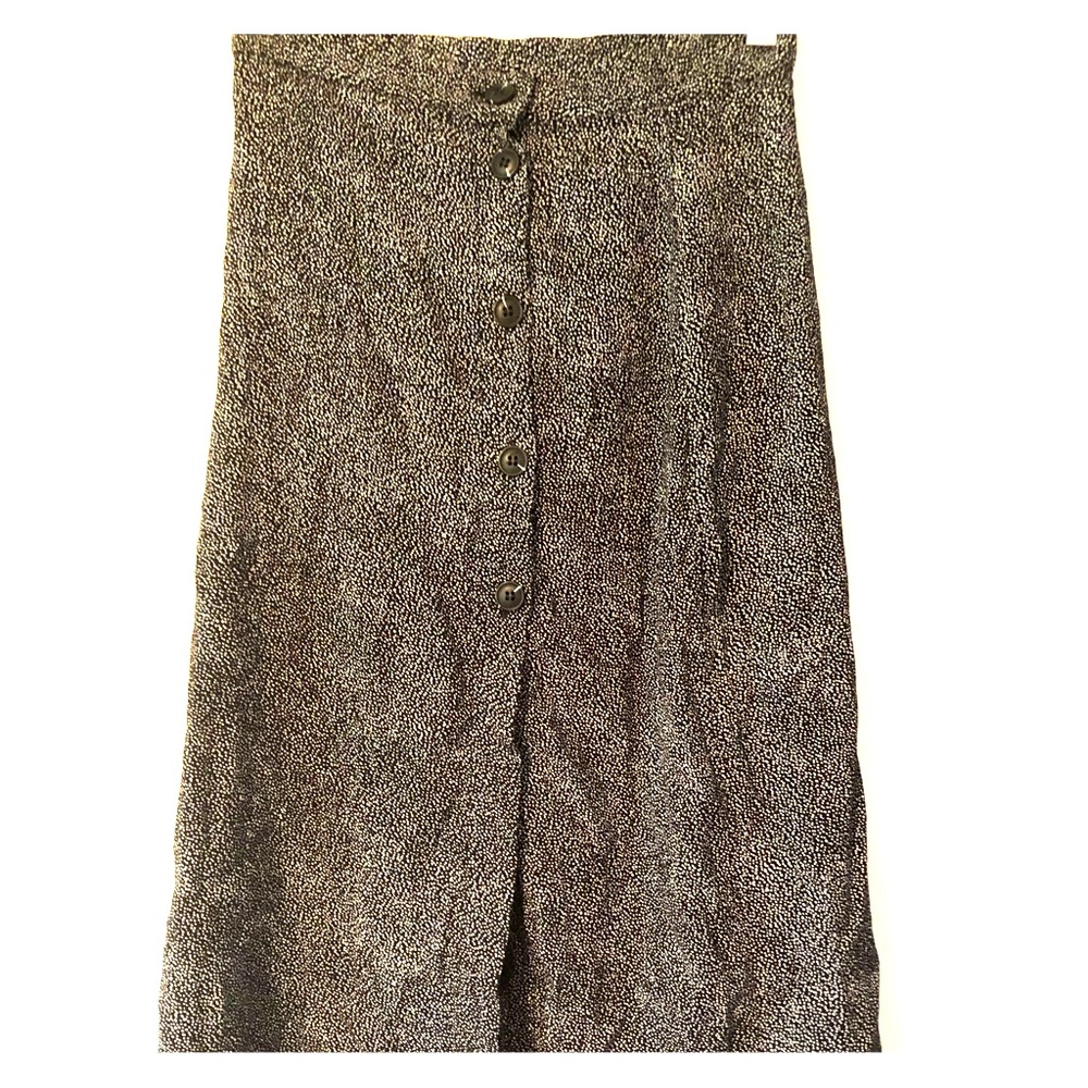 Button up midi skirt